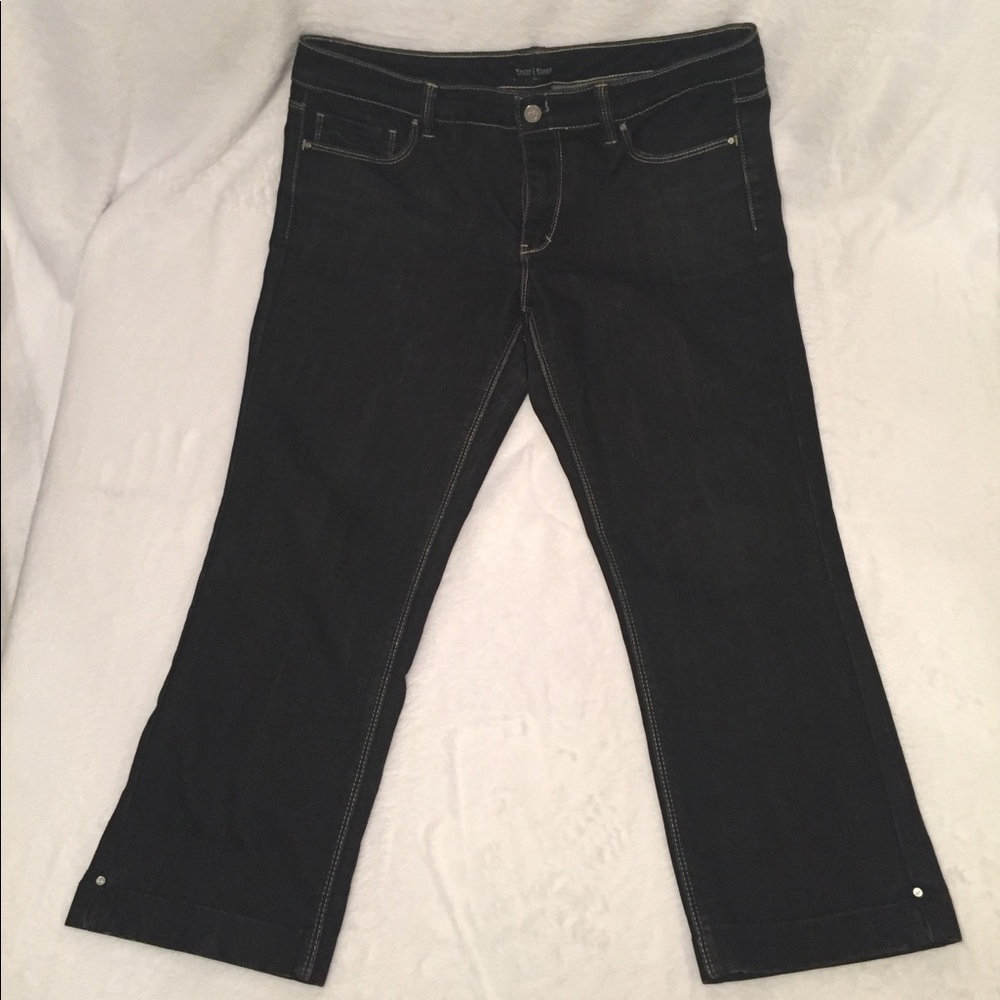 WHBM Black Crop Jeans size 8